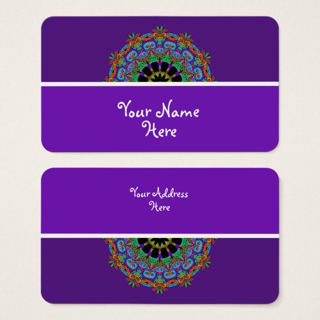 Peinture à la main Mandala Horloge Face 24 (Devant & derrière)