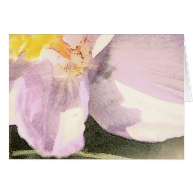 Peinture à l'aquarelle Crocus (Devant Horizontal)
