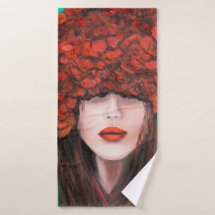 Peinture à l'huile Abstraite montrant le visage de
