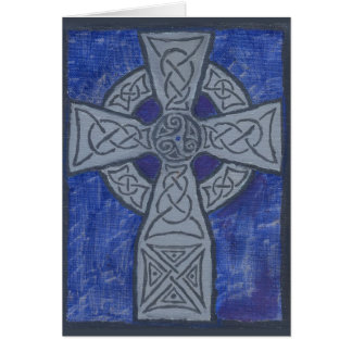 Peinture à l'huile de croix celtique