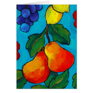 Peinture à l'huile de fruit frais