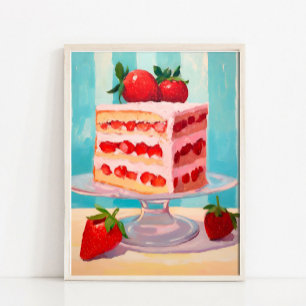 Peinture à l'huile de gâteau coloré, impression po