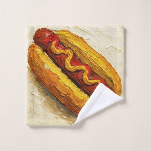 Peinture à l'huile de hot dog (#1)
