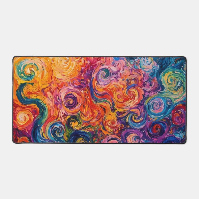 Peinture à l'huile de tourbillons psychédélique (Recto)