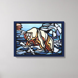 Peinture à l'ours polaire toile canadienne de la f