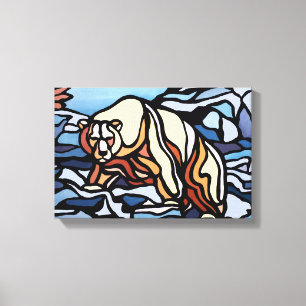 Peinture à l'ours polaire toile canadienne de la f