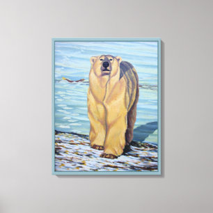 Peinture à l'ours polaire toile canadienne de la f