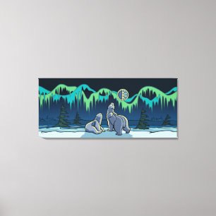 Peinture à l'ours polaire toile canadienne de la f