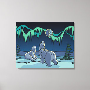 Peinture à l'ours polaire toile canadienne de la f
