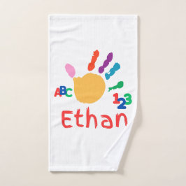 Peinture à main ABC pour enfant personnalisée 123