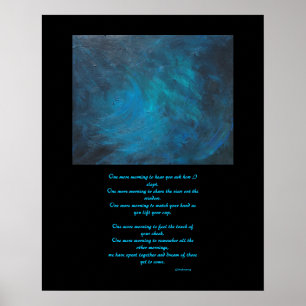 Peinture abstraite du "espace" et affiche de