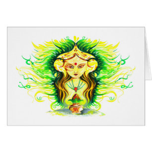 Peinture abstraite faite main de Lakshmi Durga