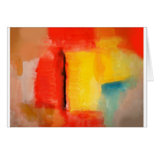 Peinture Abstraite rouge moderne
