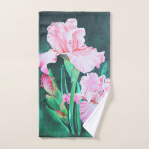 Peinture acrylique en iris rose détaillée