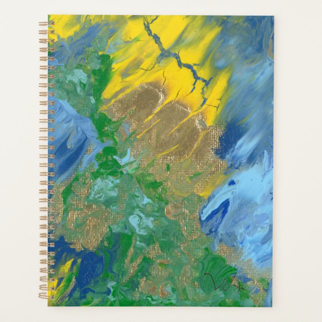 Peinture acrylique "Trois monstres" (Devant)