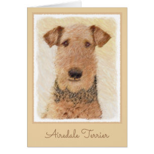Peinture Airedale Terrier - Cute Original Art