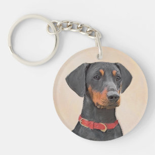 Peinture allemande Pinscher peinture art animal or