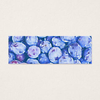 Peinture aquarelle de prunes bleues