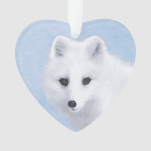 Peinture Arctic Fox - Art original de la faune
