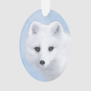 Peinture Arctic Fox - Art original de la faune