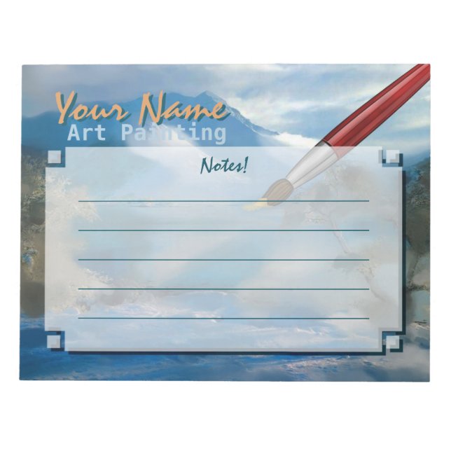 Peinture artistique - Bloc-notes (Devant)