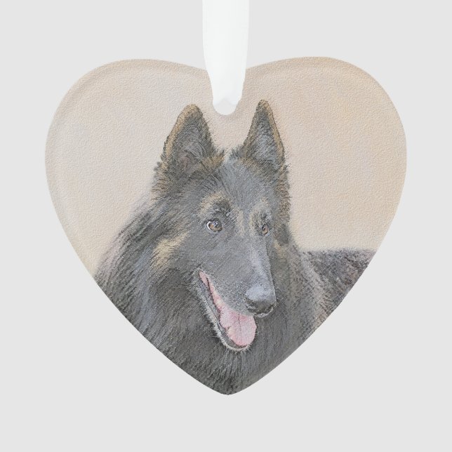 Peinture belge Tervuren - Cute Original Chien Art (devant)