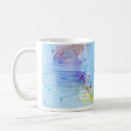 peinture bleue Café Mug
