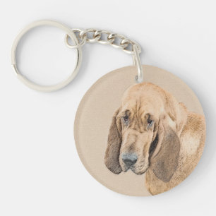 Peinture Bloodhound - Joli Art Original de Chien