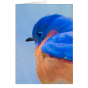 Peinture Bluebird - Art original pour oiseaux