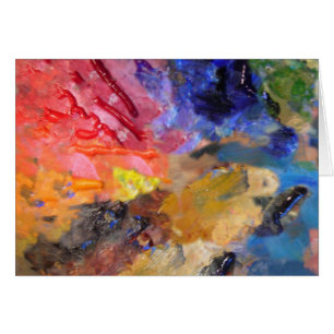 Peinture colorée de la palette du peintre