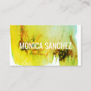 Peinture colorée Design carte de visite abstrait