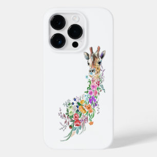 Peinture coque iphone de la Giraffe aux Fleurs col