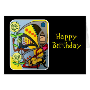 Peinture "d'abeille abstraite de jardin de mod de