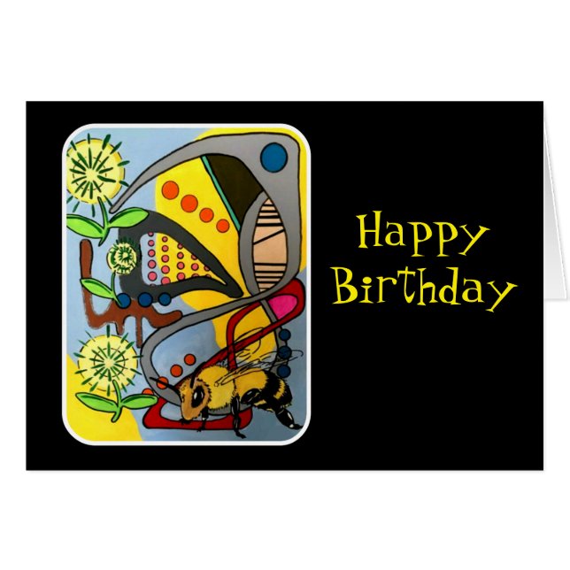 Peinture "d'abeille abstraite de jardin de mod de (Devant horizontal)