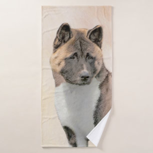 Peinture d'Akita - Beau art original de chien