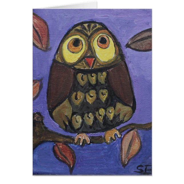 Peinture d'art folklorique de Owl (Devant)