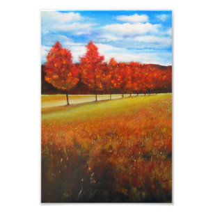 Peinture d'automne acrylique   Impression photo
