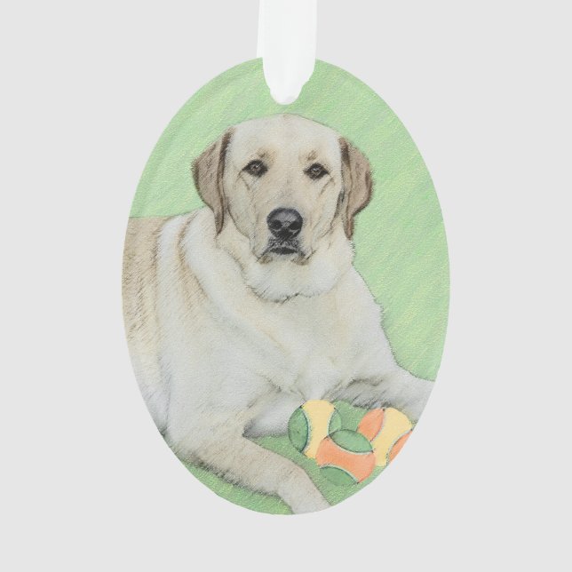 Peinture de balles de tennis et de retrieur du Lab (dos)
