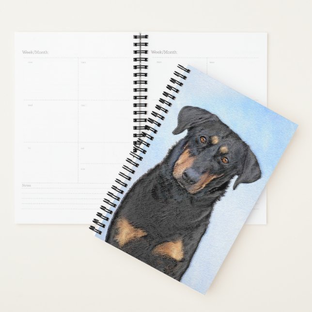 Peinture de Beauceron - Cute Original Chien Art (Devant avec enveloppe)