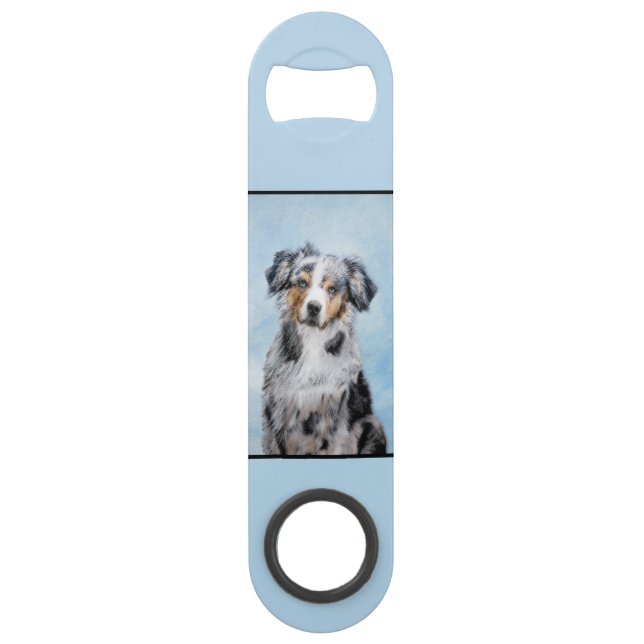Peinture de berger américaine miniature - Chien Ar (Dos)