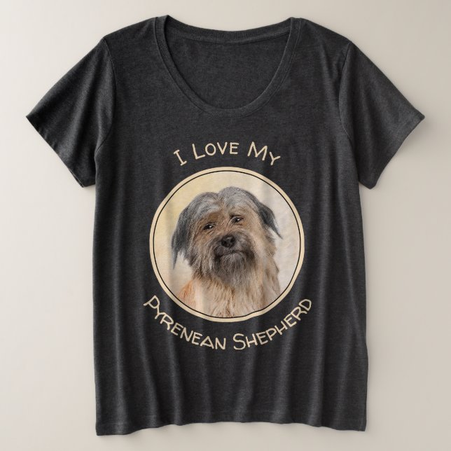 Peinture de berger pyrénéenne - Cute Original Chie (Design devant)