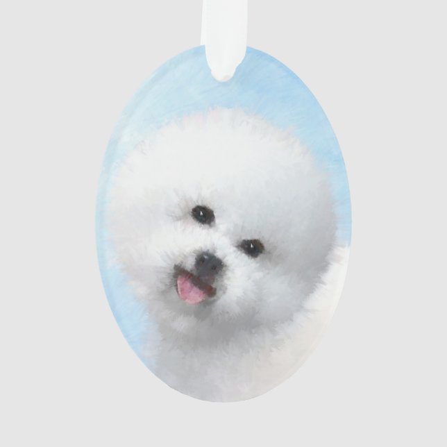 Peinture de Bichon Frise - Cute Original Dog Art (dos)