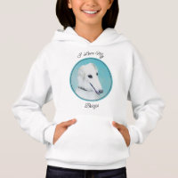 Peinture de Borzoi (Blanc) - Joli Chien d'origine