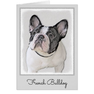 Peinture de Bouledogue Français (Bringé Pied) - Ar