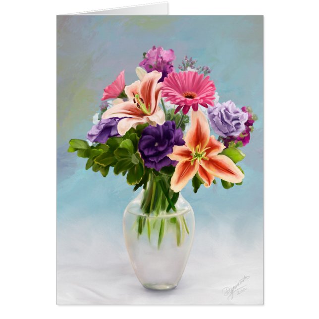 Peinture de bouquet floral (Devant)