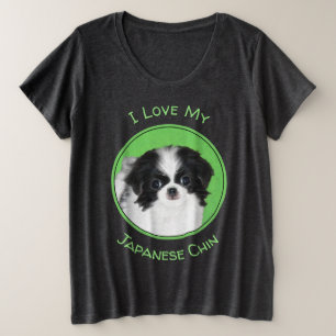 Peinture de chiot Japanese Chin - Art de chien ori