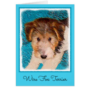 Peinture de chiot Terrier Fox - Art de chien origi