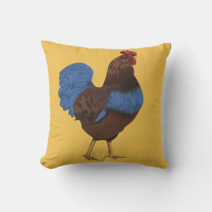 Peinture de coq de ferme oreiller à lancer personn