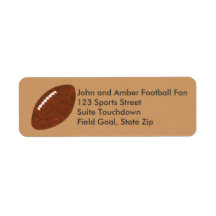 Peinture de football Retours Étiquettes d'adresse