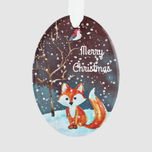Peinture de Fox d'hiver